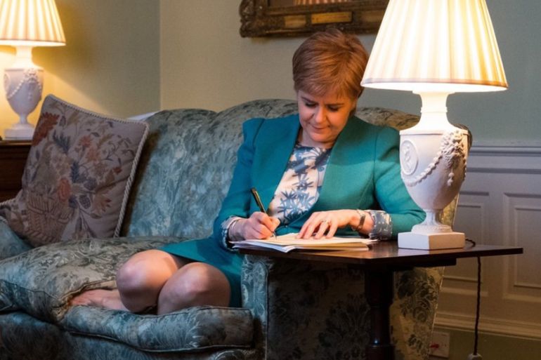 Nicola Sturgeon working on final draft of Section 30 letter to British Prime Minister Theresa May