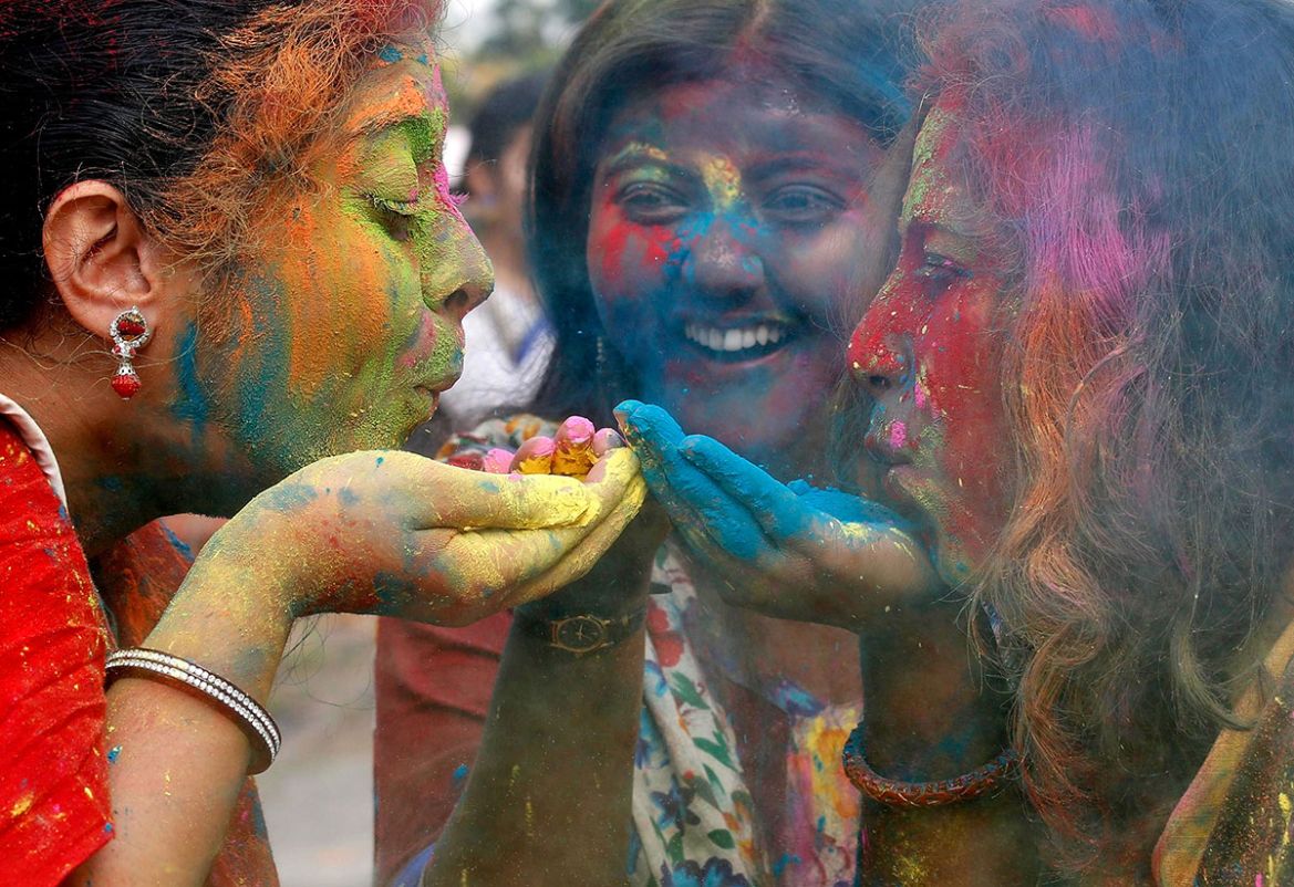 A feast of spectacular colour as Hindus celebrate Holi