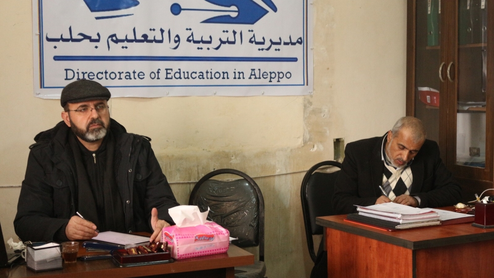 Initially, efforts to keep Aleppo's children in school were scattered, but Mohammad and other teachers in opposition-held areas later began to organise [Photo courtesy of Mohammad Mustafa]