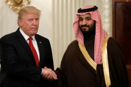 Trump meets Saudi crown prince at the White House