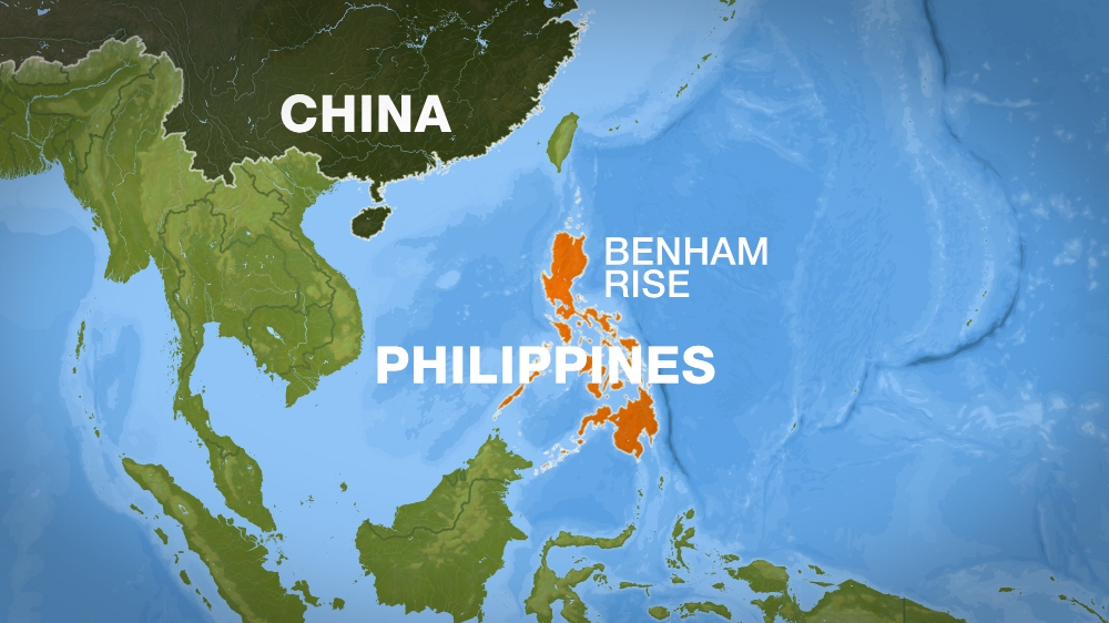 The Philippines said there is no overlapping claim over Benham Rise [Al Jazeera]