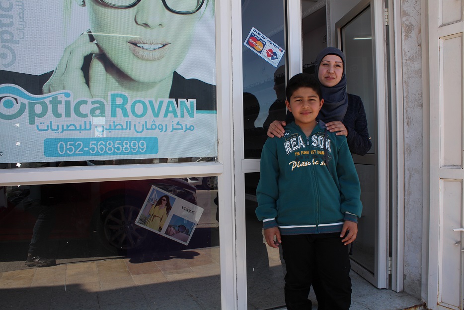 Myasser Jadallah says that she is worried about her son's future [Nigel Wilson/Al Jazeera]