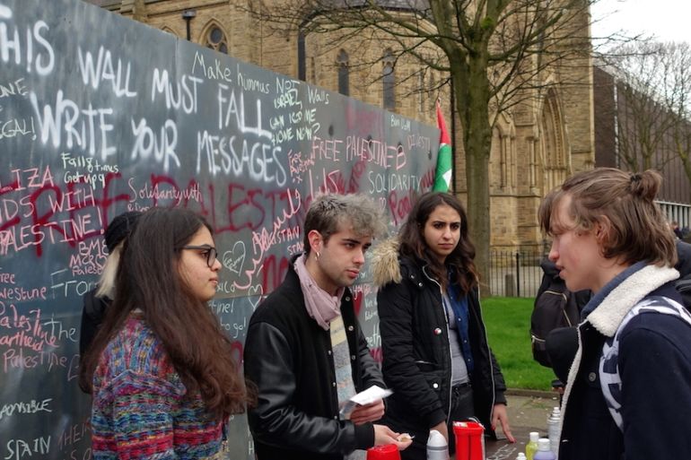 University of Manchester Pro-Palestinian activists