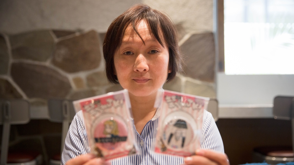 Yayoi Matsunaga, 51, began her Osaka-based organisation, Groping Prevention Activities Centre, in 2015 after her friend's daughter was regularly groped on the train [Shiori Ito/Al Jazeera]