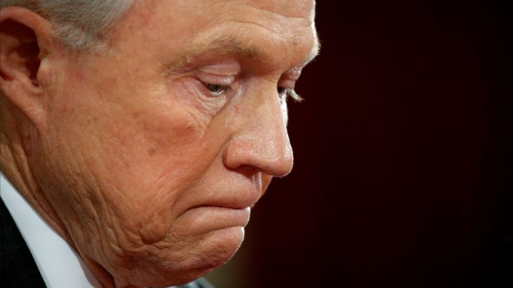 US Sen. Jeff Sessions testifies at a Senate Judiciary Committee confirmation hearing for Sessions to become U.S. attorney general on Capitol Hill in Washington