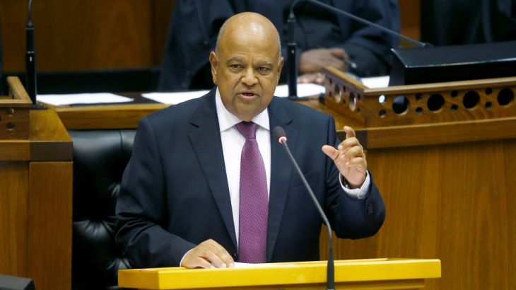 FILE PHOTO: Finance Minister Pravin Gordhan delivers his 2017 Budget Speech to Parliament in Cape Town