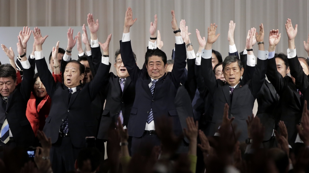 Abe briefly served as prime minister in 2007 before returning to power in December 2012 [EPA]