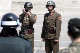A North Korean soldier at Panmunjom