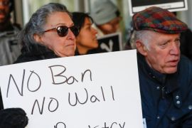 protest against President Donald Trump''s revised travel ban in Chicago