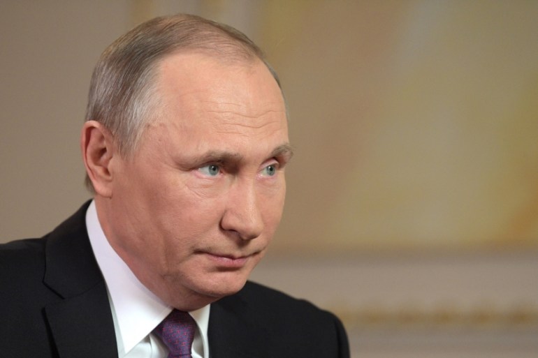 Russian President Vladimir Putin gives interview to Mir Television and Radio Broadcasting Company