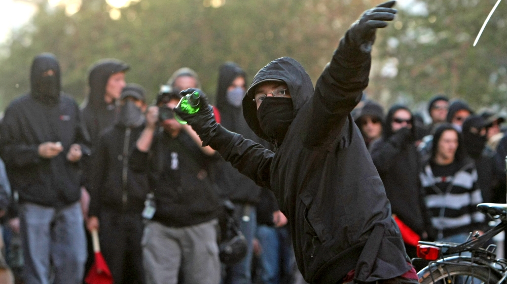 In Berlin, Germany, May Day protesters clashed with police in 2009 [File: Getty Images] 