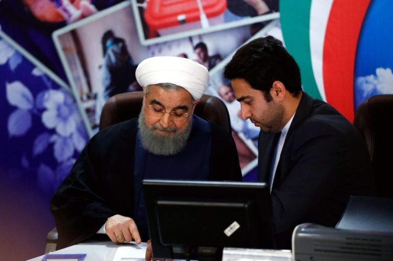 Rouhani registers for Iran''s upcoming presidential election