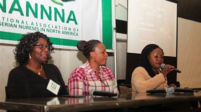NANNNA members discuss domestic violence [courtesy of NANNNA]