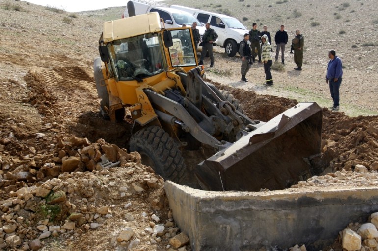 Israeli authorities demolish water wells
