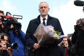 Polls put Labour Party support in the UK at around 25 percent [EPA/Andy Rain]