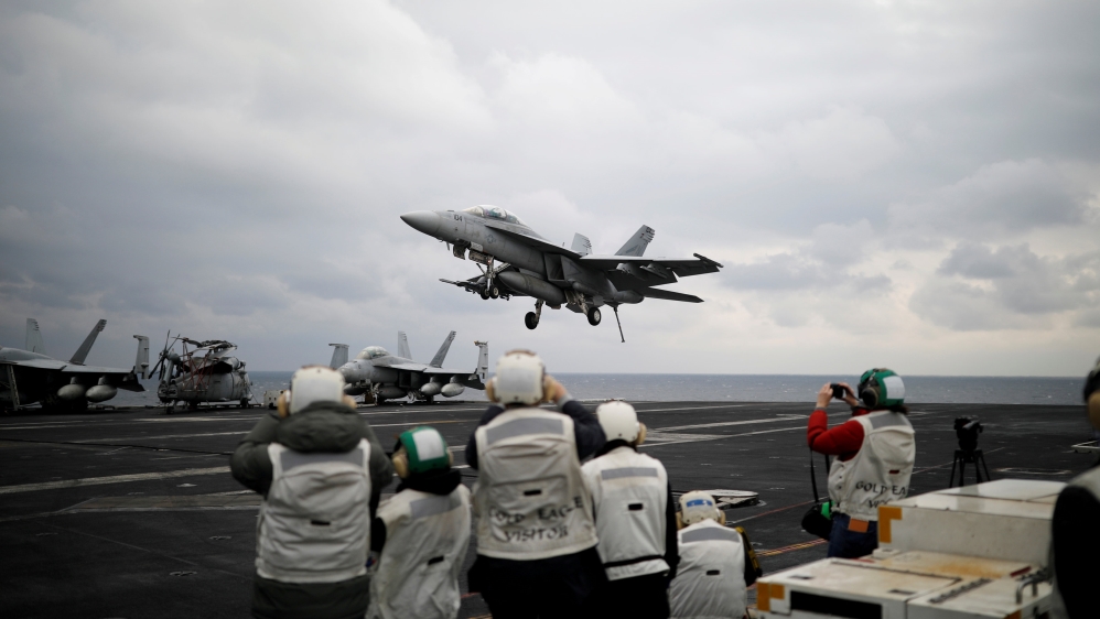 USS Carl Vinson is part of the navy strike group headed for the Korean Peninsula [Reuters]