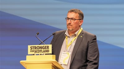 Christian Allard, a French national and one-time member of the Scottish parliament for the pro-independence SNP [Christian Allard]