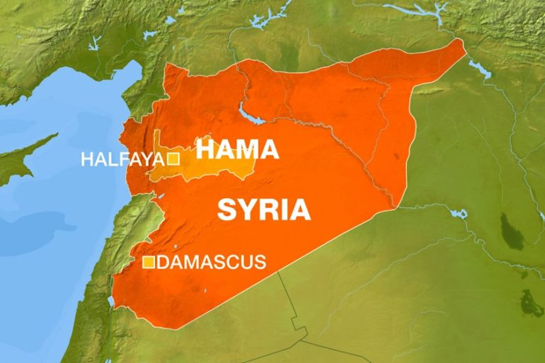 Syria Map Halfaya