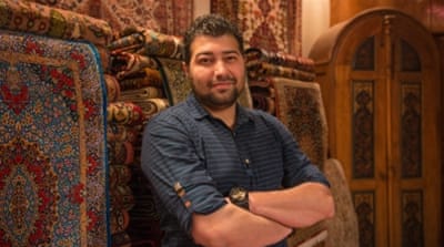 'After Nowruz, business was really bad,' says shop owner Mohsin Daliri [Wojtek Arciszewski/Al Jazeera]