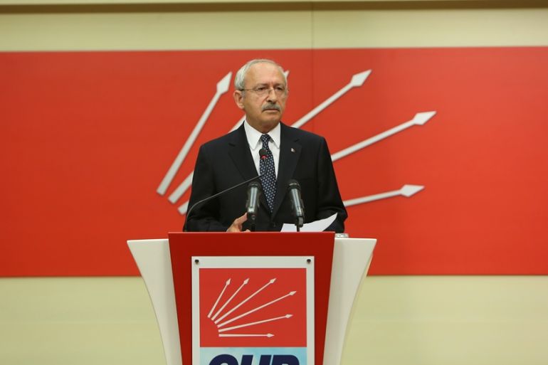 Turkey''s main opposition Republican People''s Party (CHP) leader Kemal Kilicdaroglu