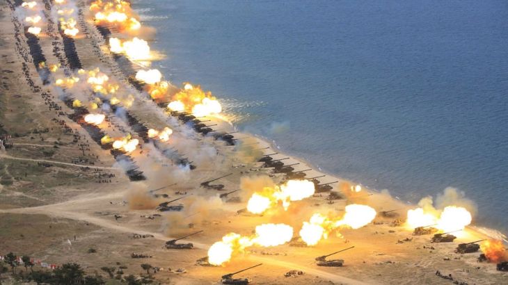 North Korea military exercise
