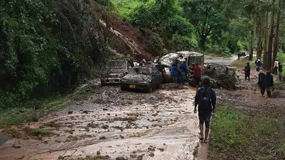  A landslide at Vuga Lushoto [Courtesy: Hellen Msemo]