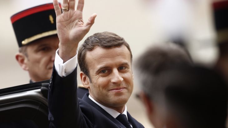 emmanuel macron on the day he became president
