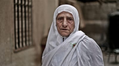 Tamam al-Assar has lived in the same refugee camp since 1948 [Mohammed Asad/Al Jazeera]