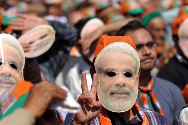 Indian Prime Minister Narendra Modi rally