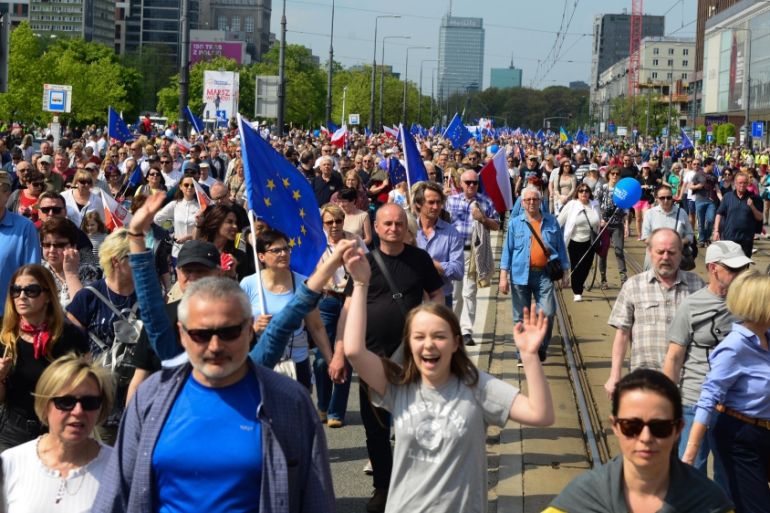 March of Freedom in Warsaw