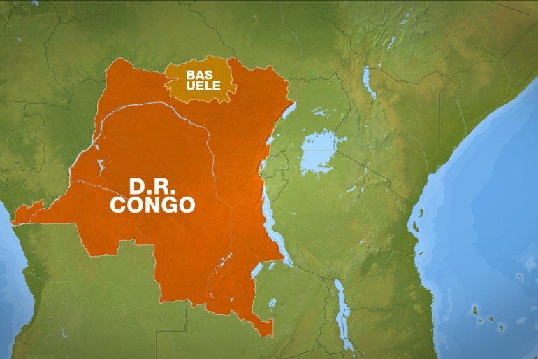 Bas Uele, DRC map