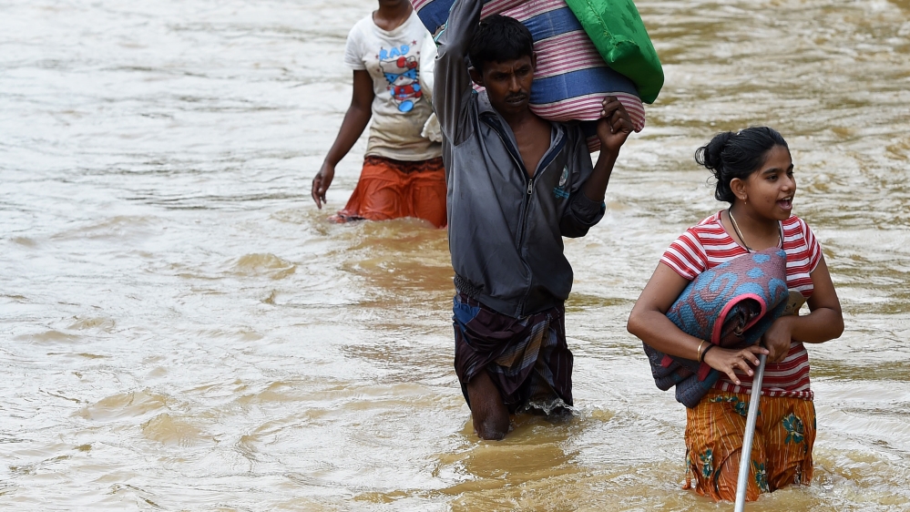 The flooding on Friday is the worst Sri Lanka has seen in 14 years [Ishara S. Kodikara/AFP]