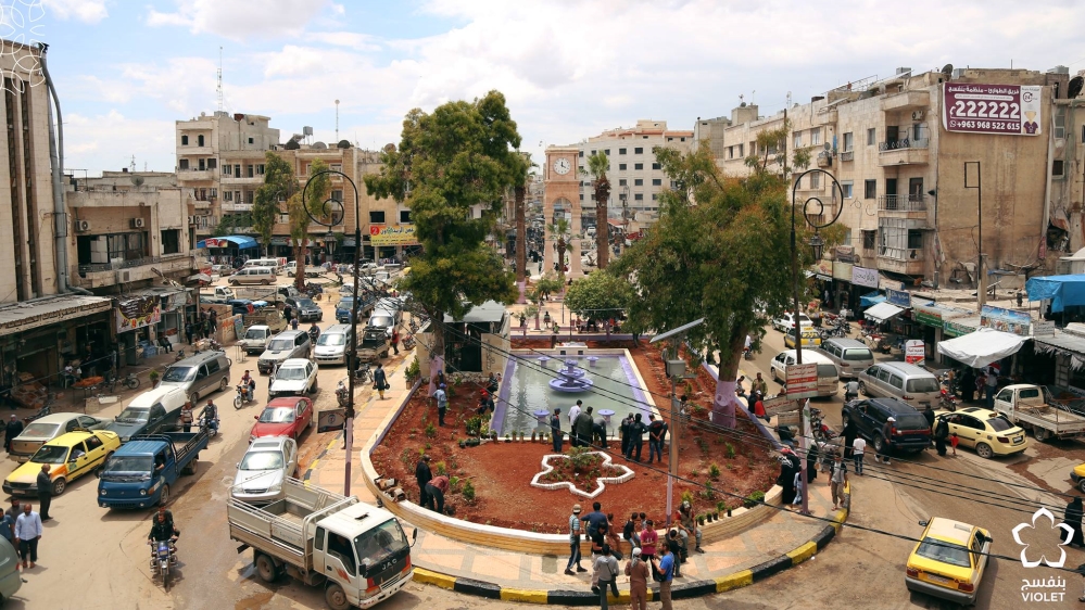 Projects include cleaning and renovation of roads and famous squares [Violet Organization/Al Jazeera]
