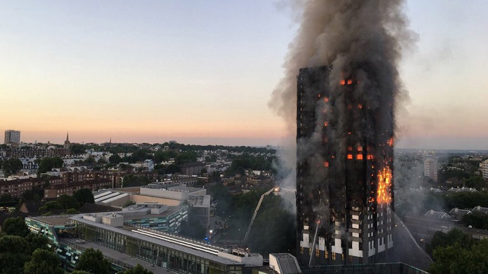 As many as 600 people are believed to have lived in the building [Natalie Oxford/AFP]