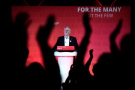 FILE PHOTO: Jeremy Corbyn, leader of Britain''s opposition Labour Party, speaks at his closing election campaign rally in London
