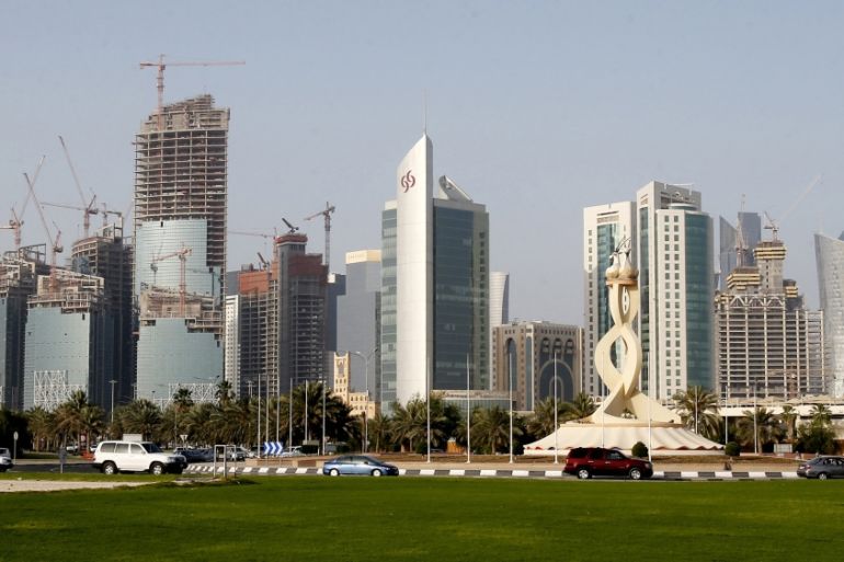 File photo of a view of the skyline of downtown Doha