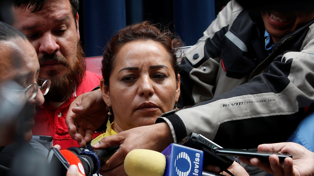 Adame's wife, Frida Urtiz, spoke to reporters on June 1 regarding the abduction [Reuters]