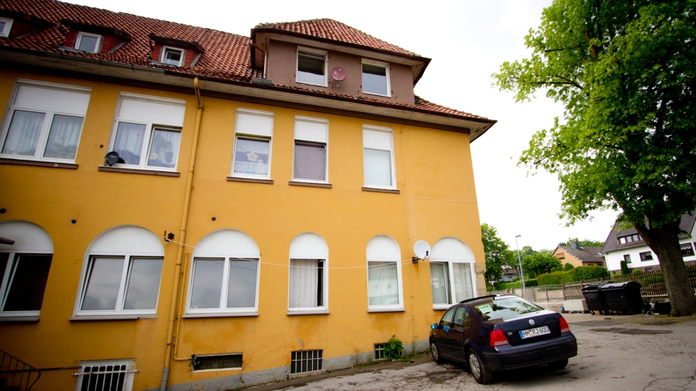 The building in Salzhemmendorf which was attacked while Khan and his family lived there [Jacob Kushner/Al Jazeera]