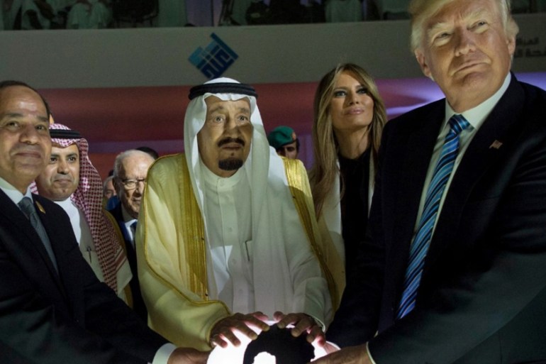 Orb photo from AP - Trump Egypt Saudi