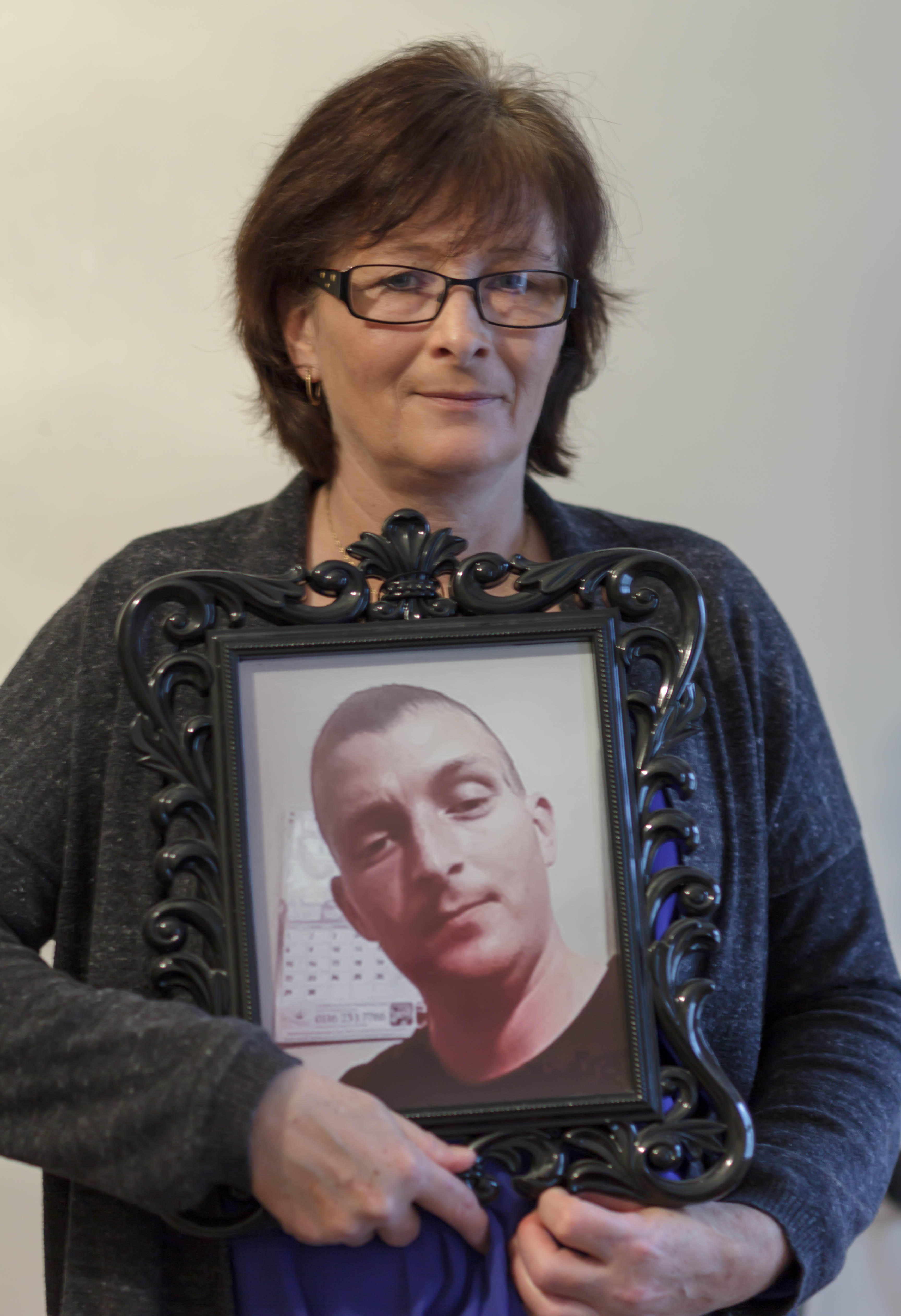 Cindy Woodings's son, Luke, was found hanging in his cell 11 days after his incarceration [Hyder Abbasi/Al Jazeera]