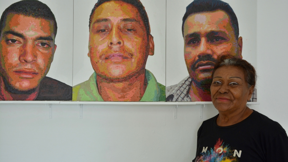 Cristina Flores, now a guide at the new Monumental Callao art district, says she is grateful for the opportunities the district has offered locals in the embattled port neighbourhood [Paula Dupraz-Dobias/Al Jazeera]