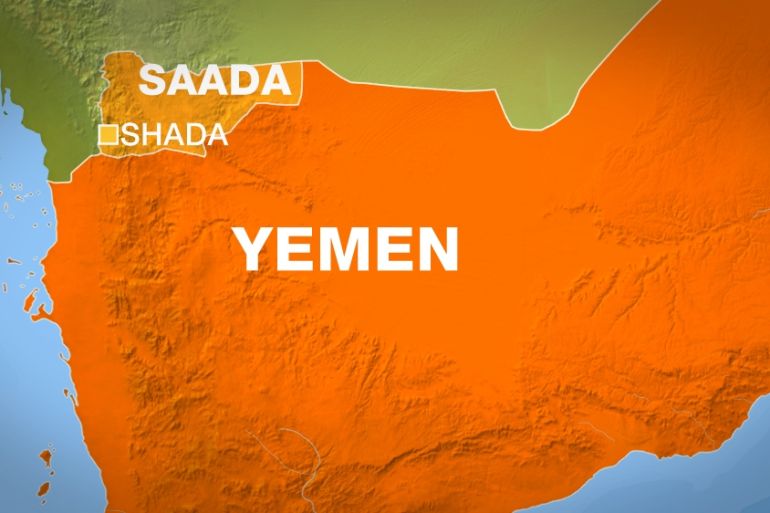 Shada, Saada, Yemen - MAP