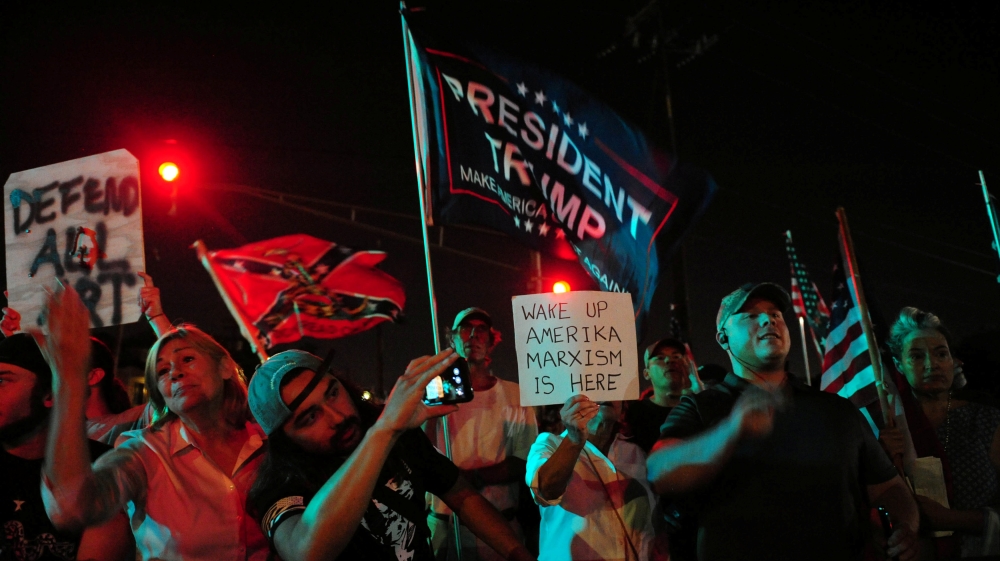 Pro-Confederate demonstrations have become a staging ground for far-right groups [File: Cheryl Gerber/Reuters]