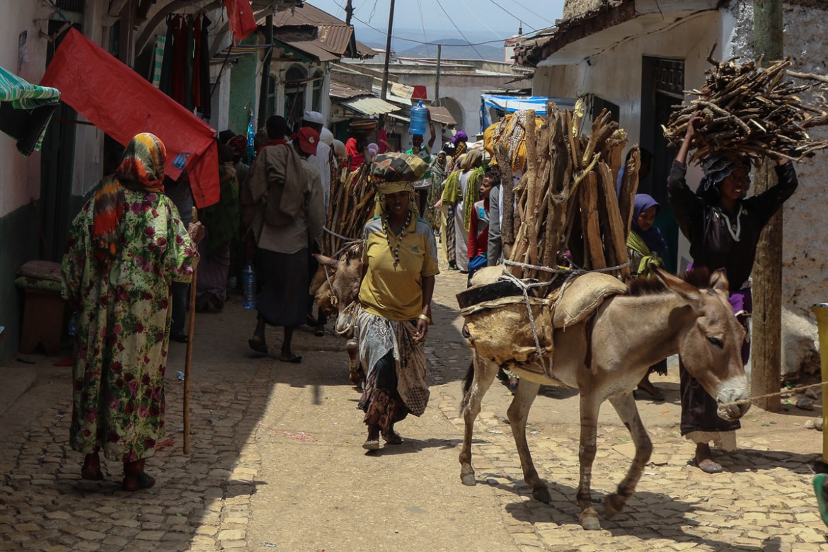 The walled city of Harar in eastern Ethiopia.
