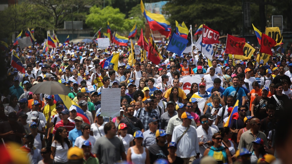Thousands of protesters march in an anti-government demonstration on March 4, 2014, in Caracas, Venezuela [File: John Moore/Getty Images]