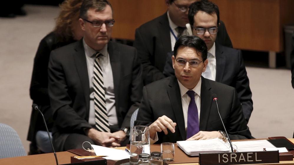 UN's General Assembly VP, Danny Danon opposes the two-state solution and has called on Israel to annex the West Bank [Mike Segar/Reuters]