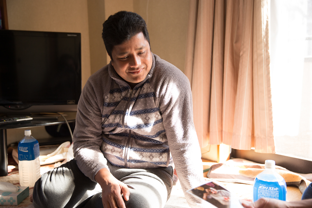Muhamat Adula, 37, arrived in Japan in 2006 and is currently on his third application to claim asylum in Japan [Shiori Ito/Al Jazeera]