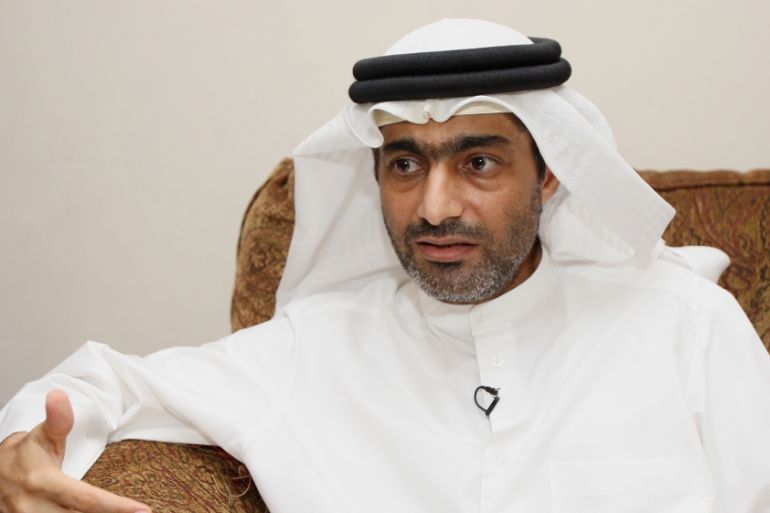 Ahmed Mansoor, one of the five political activists pardoned by the United Arab Emirates, speaks to Reuters in Dubai