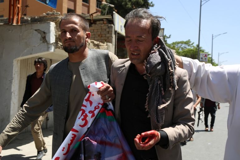 Kabul Afghanistan protest June 2