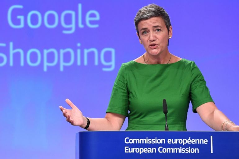 Margrethe Vestager EU Google